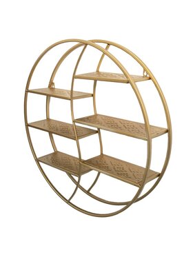 MIAhome MIAhome Półka okrągła złota Mart 64 cm Złoty