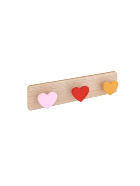 MIAhome MIAhome Wieszak do pokoju dziecka Hearts 36 cm Kolorowy