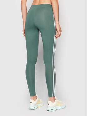 adidas Leggings 3 Stripes HE0405 Zelena Slim Fit