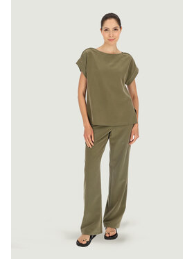 Deni Cler Milano Deni Cler Milano Spodnie dresowe W-DC-5238-E2-L7-42-1 Zielony Loose Leg