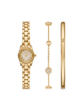 Michael Kors Michael Kors Zestaw zegarek i bransoletka Lexington Set MK4944SET Złoty