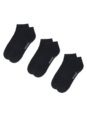 Sprandi Sprandi Set od 3 para muških niskih čarapa 0MB-003-AW23 (3-pack) Crna