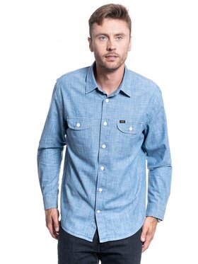Lee Lee Koszula WORKER SHIRT Niebieski Regular Fit