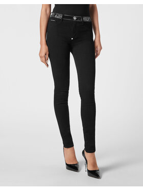 PHILIPP PLEIN PHILIPP PLEIN Jegginsy 1995 Czarny Jegging Fit