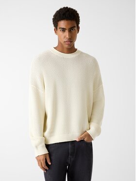 Guess Guess Sweter 180554 Beżowy Classic Fit