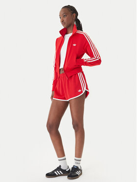 adidas adidas Športové kraťasy 3-Stripes Sprinter KD3716 Červená Regular Fit