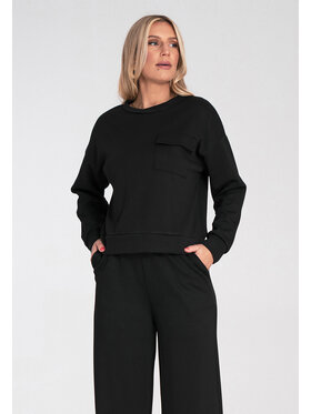 FIGL FIGL Bluza M1202 Czarny Regular Fit