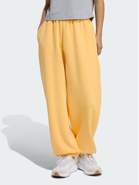 adidas adidas Spodnie materiałowe 151545 Pomarańczowy Loose Fit