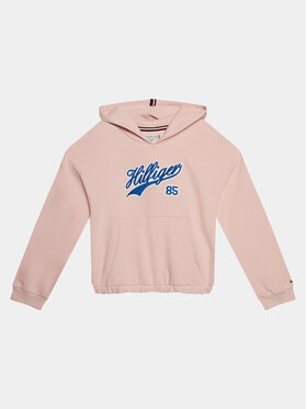 Tommy Hilfiger Tommy Hilfiger Bluza Hilfiger Script Hoodie KG0KG07721 Różowy Regular Fit