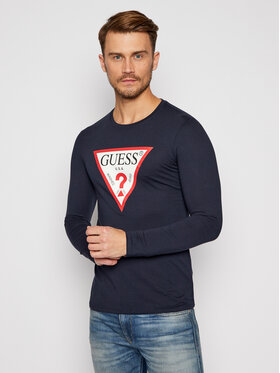 Guess Guess Marškinėliai ilgomis rankovėmis M0BI31 I3Z11 Tamsiai mėlyna Slim Fit