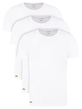 Lacoste Lacoste Komplet 3 t-shirtów TH3451 Biały Regular Fit