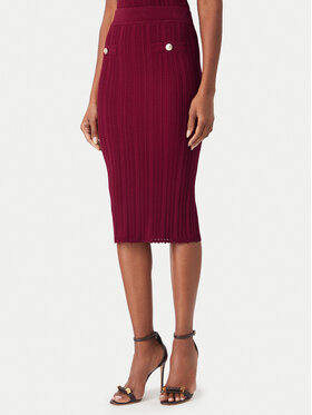 Guess Guess Φούστα pencil W6YD23 Z0974 Μπορντό Slim Fit