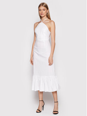Glamorous Glamorous Sukienka letnia AC3567 Biały Regular Fit