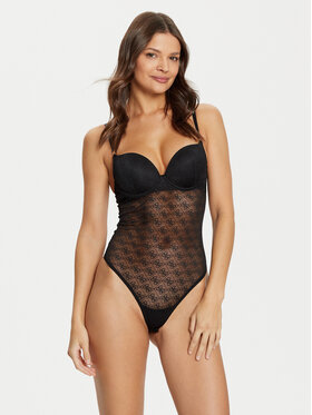 Guess Guess Боди O5RM04 KCLB0 Черен Slim Fit
