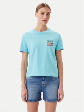 Quiksilver Quiksilver T-krekls EQWZT03181 Tirkīzs Relaxed Fit
