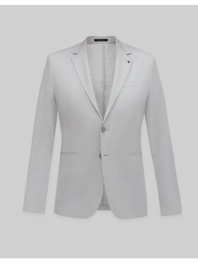 Borgio Borgio Marynarka perledo Szary Slim Fit