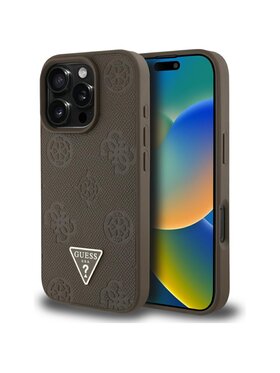 Guess Guess Etui na telefon Apple iPhone 16 Pro Max Brązowy