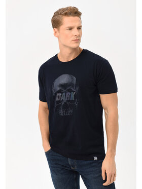 Volcano Volcano T-Shirt T-SKUL Granatowy Regular Fit