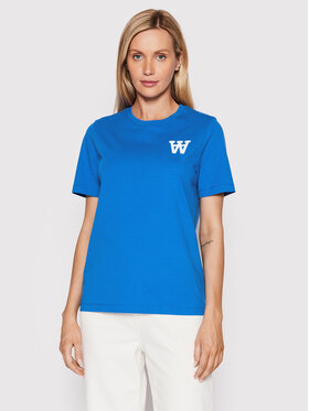 Wood Wood Wood Wood T-Shirt Mia 10292502-2222 Modrá Regular Fit