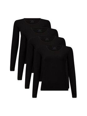 Bamboo Basics Bamboo Basics Longsleeve 28494 Czarny Stretch Fit