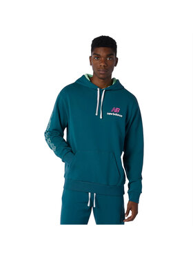 New Balance New Balance Felpa New Balance Athletics Clash Hoodie Blu Regular Fit