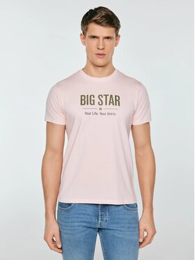 BIG STAR BIG STAR T-Shirt BRUNO_600_150 Różowy Basic Fit
