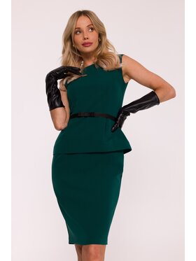 Stylove Stylove Sukienka elegancka s427 Zielony A-Line Fit