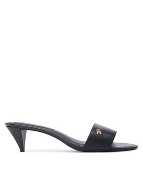 Tommy Hilfiger Tommy Hilfiger Чехли Th Mid Mule FW0FW09508 Черен
