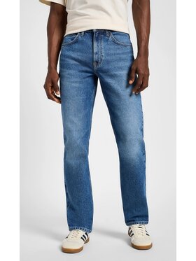 Lee Lee Jeansy Brooklyn Straight Niebieski Regular Fit