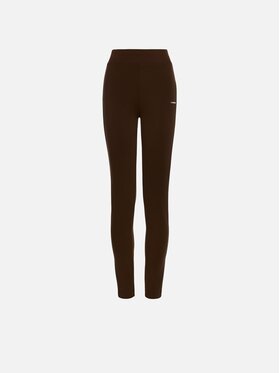 La Mania La Mania Legginsy MELL Brązowy ciemny Basic Fit