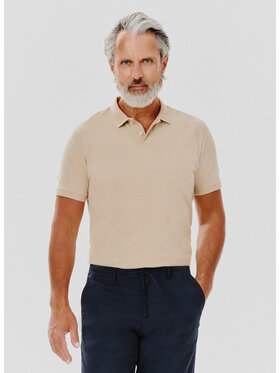 Pako Lorente Pako Lorente Polo P24WF-TX-001 Beżowy Classic Fit
