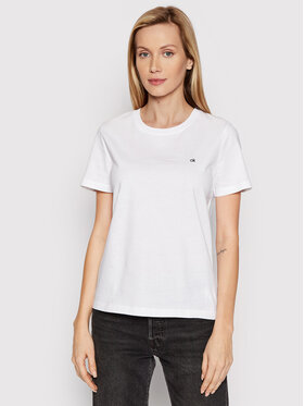 Calvin Klein Calvin Klein Marškinėliai K20K202132 Balta Regular Fit