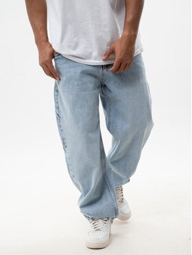 Jigga Wear Jigga Wear Jeansy Super Baggy Cargo Jasne Błękitne Niebieski jasny Baggy Fit