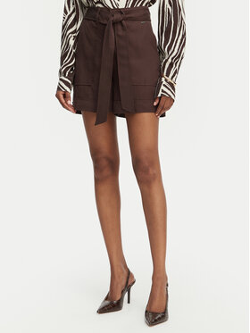 Guess Guess Szorty materiałowe W5GD1R WG4C2 Brązowy ciemny Regular Fit