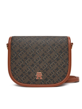 Tommy Hilfiger Tommy Hilfiger Borsetta Th Monoplay Leather Saddle Bag AW0AW17414 Nero