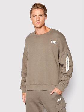 Alpha Industries Alpha Industries Sweatshirt Organics 118317 Braun Regular Fit