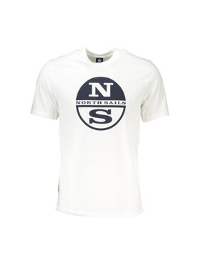 North Sails North Sails T-Shirt 902833000 Bílá Regular Fit