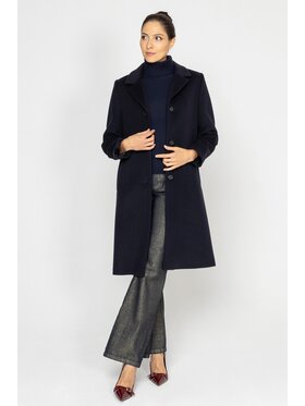 Deni Cler Milano Deni Cler Milano Płaszcz W-DC-8073-D5-L7-59-1 Granatowy Loose Fit