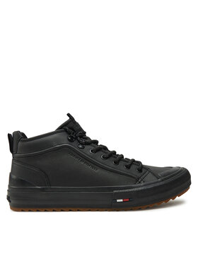Tommy Hilfiger Tommy Hilfiger Sneakersy Th Hi Vulc Cleat Lth FM0FM05313 Čierna