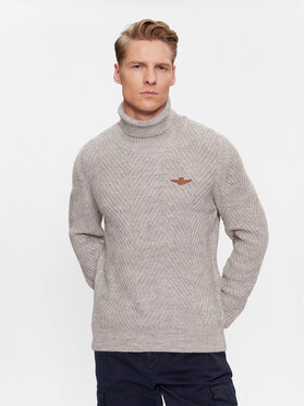 Aeronautica Militare Aeronautica Militare Rollkragenpullover 232MA1455L509 Grau Regular Fit
