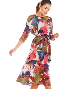 Infinite You Infinite You Sukienka M192 Kolorowy Basic Fit