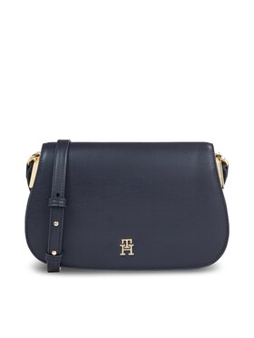 Tommy Hilfiger Tommy Hilfiger Handtasche Th Spring Chic Flap Crossover AW0AW15974 Dunkelblau