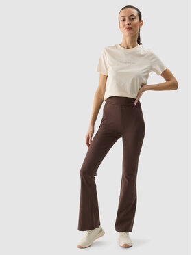 4F 4F Leggings 4FWSS24TTIGF149-80S Marrone