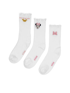 Mickey&Friends Mickey&Friends Pikad sokid ACCCS-AW24-116DSTC (3-PACK) Valge