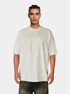 MADE BY SOCIETY MADE BY SOCIETY T-Shirt BIT-CRUSH - T17202 Biały Basic Fit
