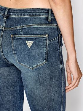 Guess Jeans Hlače W2YAJ2 D4Q02 Modra Skinny Fit