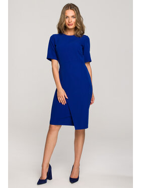 Stylove Stylove Koktejlové šaty S317 Modrá Regular Fit