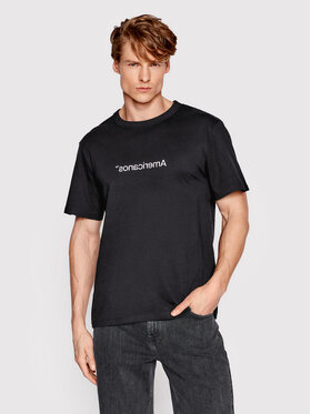 Americanos Americanos T-Shirt America Μαύρο Regular Fit