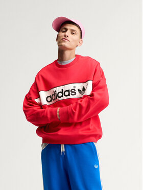 adidas adidas Bluza 172441 Czerwony Oversize