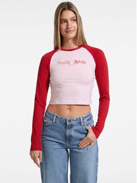Guess Jeans Guess Jeans T-Shirt 177467 Czerwony Classic Fit